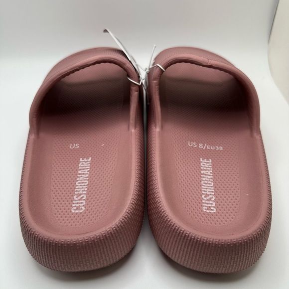 CUSHIONAIRE Women's cloud recovery slide sandals with +Comfort 8 BLUSH - Picture 4 of 7